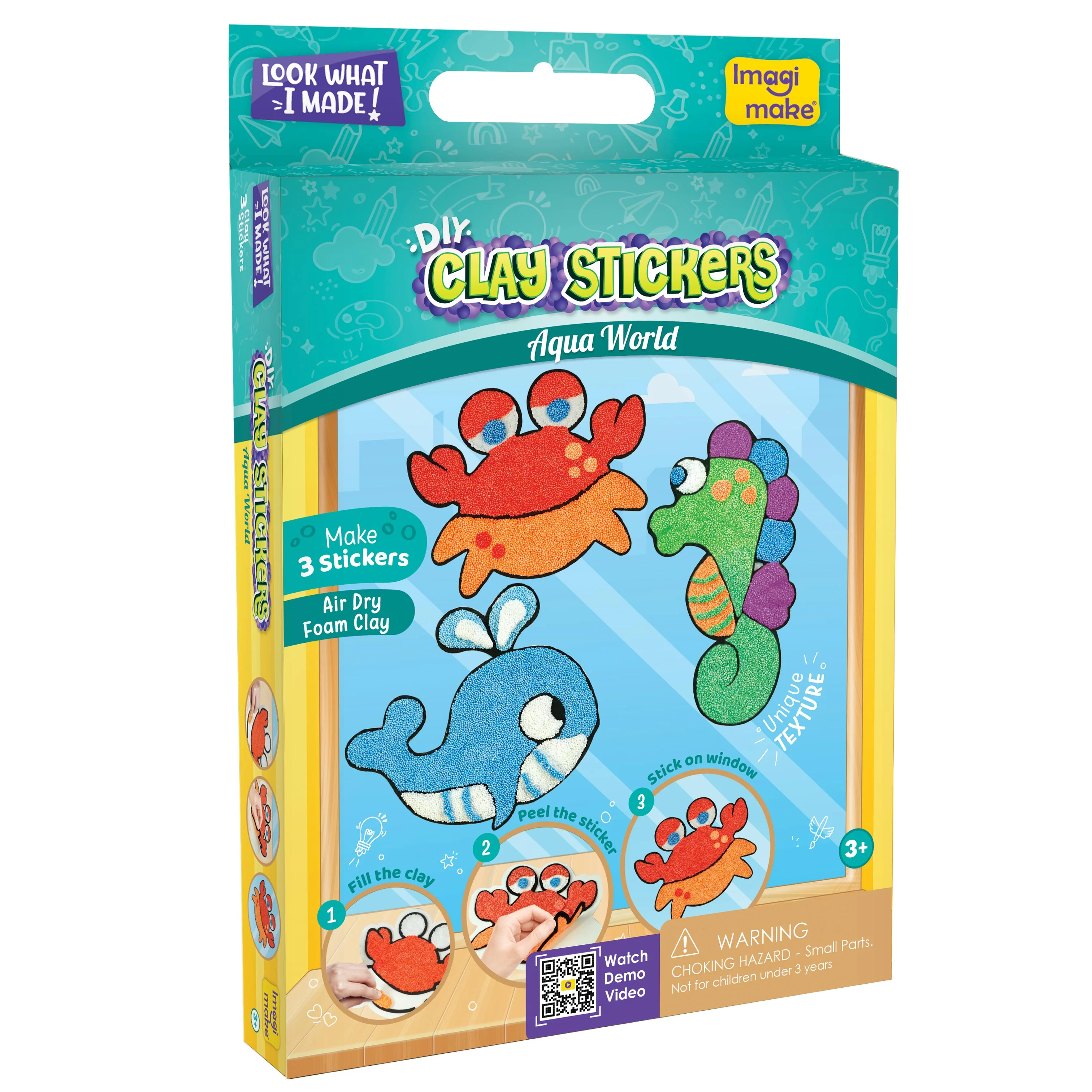 Clay Stickers - Aqua World - Image 5