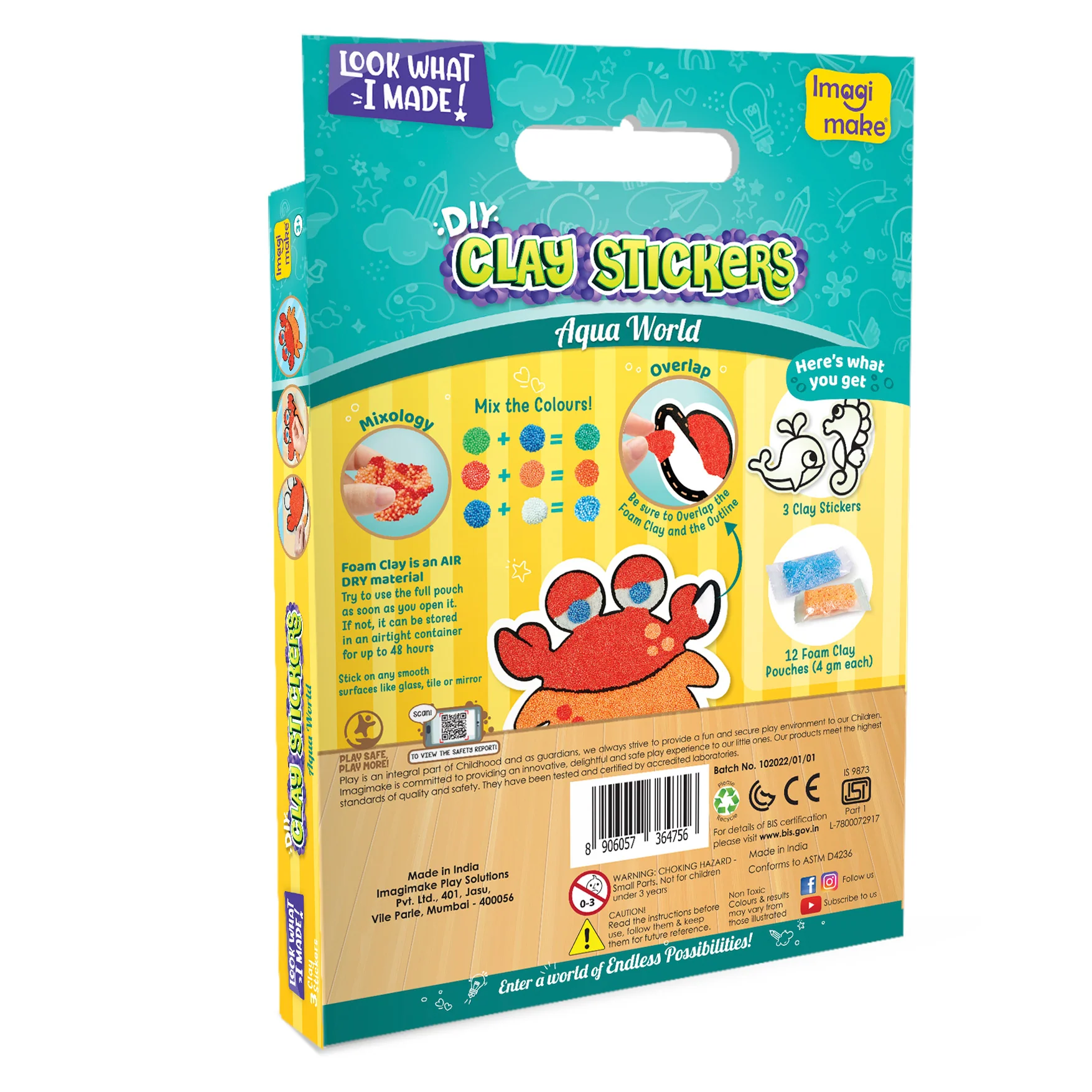 Clay Stickers - Aqua World - Image 6