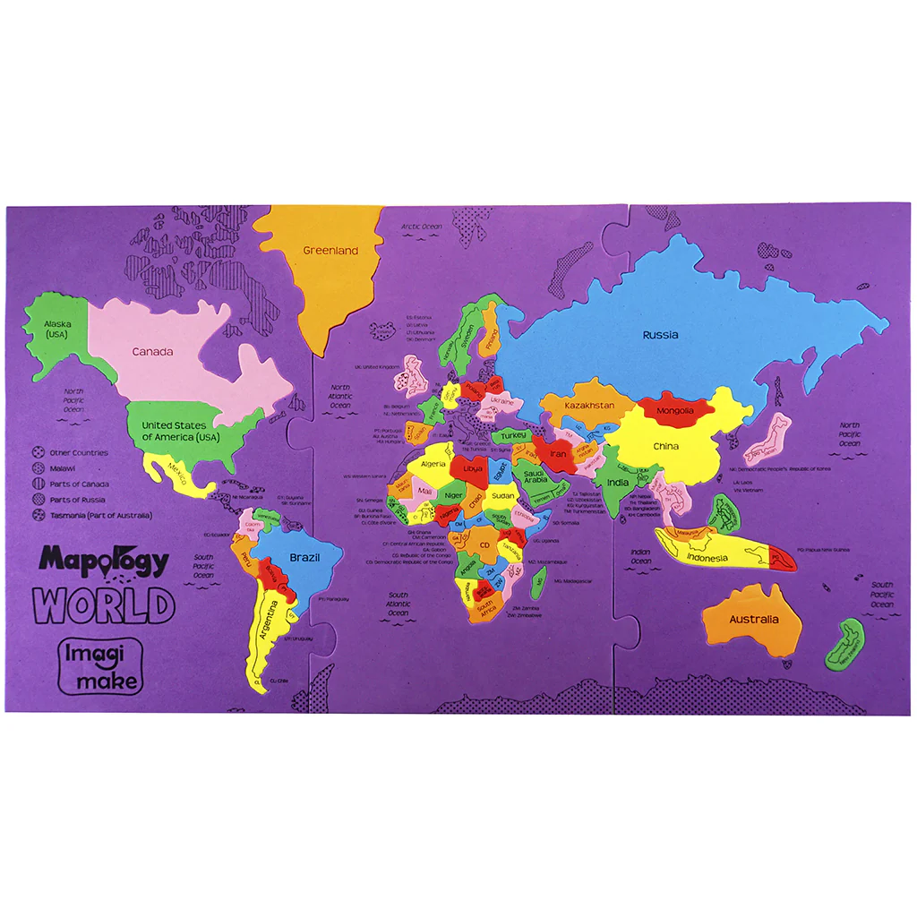 Mapology Combo: India & World Map Puzzle and Solar System Mobile - DIY Hanging Craft Kit - Image 7