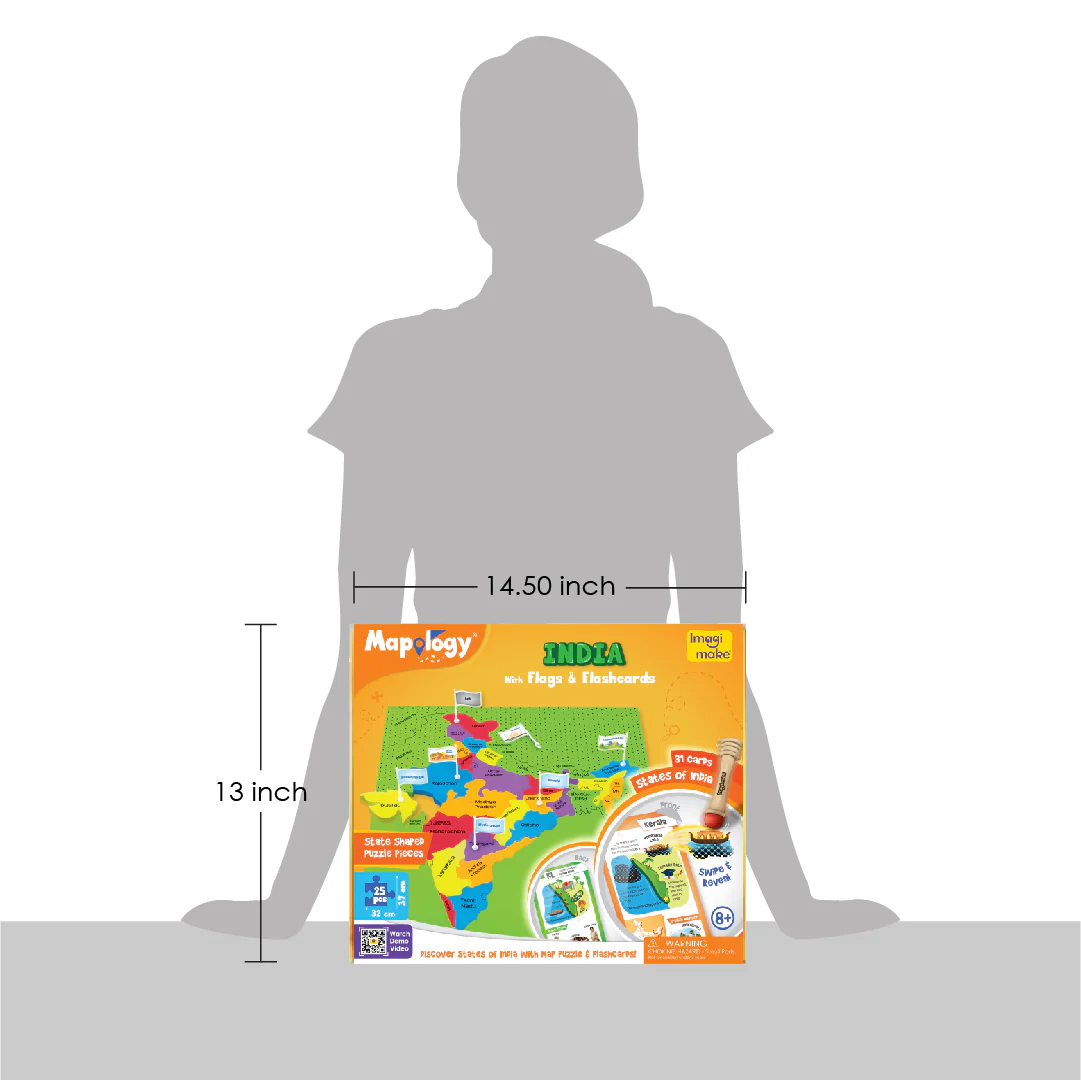 Mapology India With Flags and Flash Card - Image 7