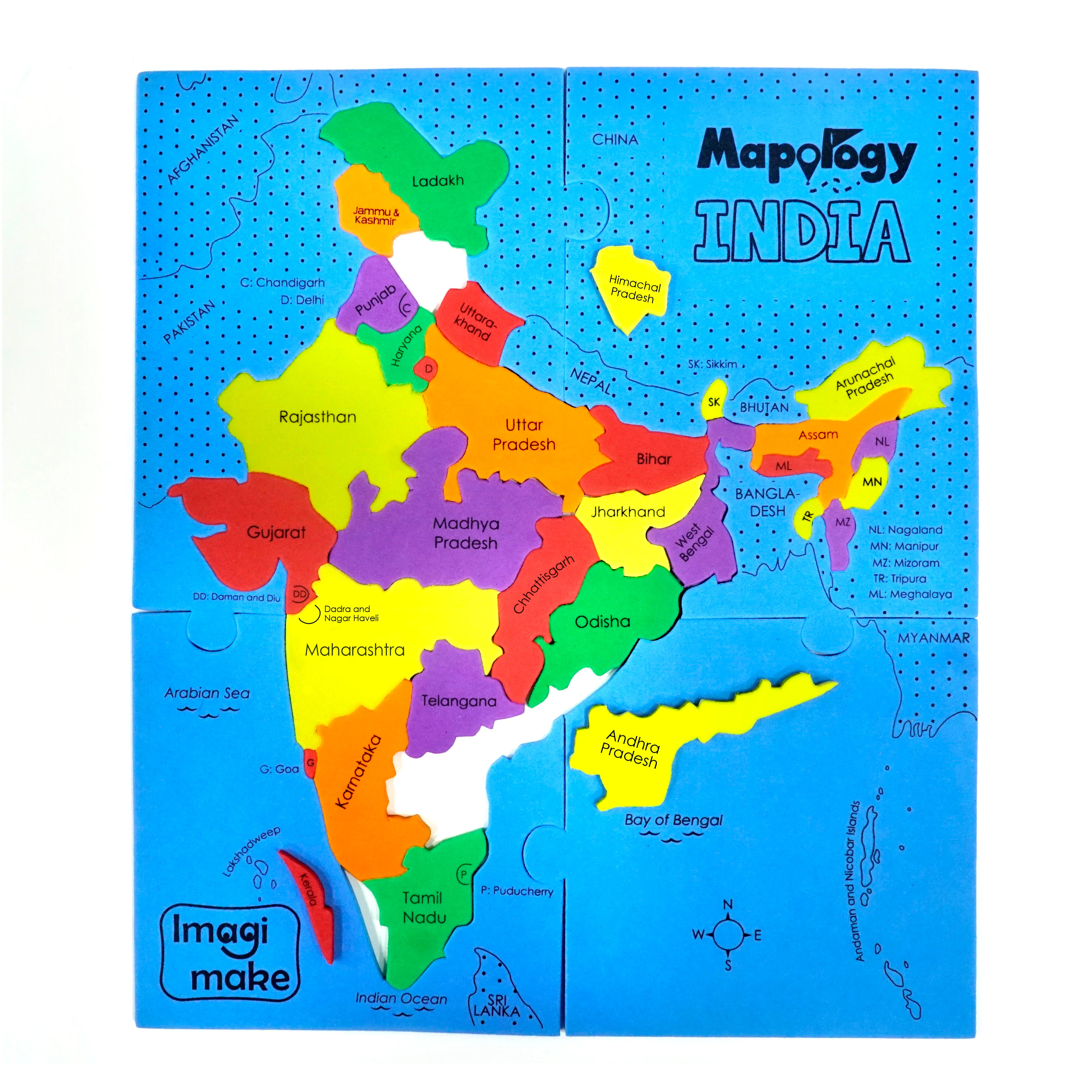 Mapology States of India Map Puzzle - Image 4