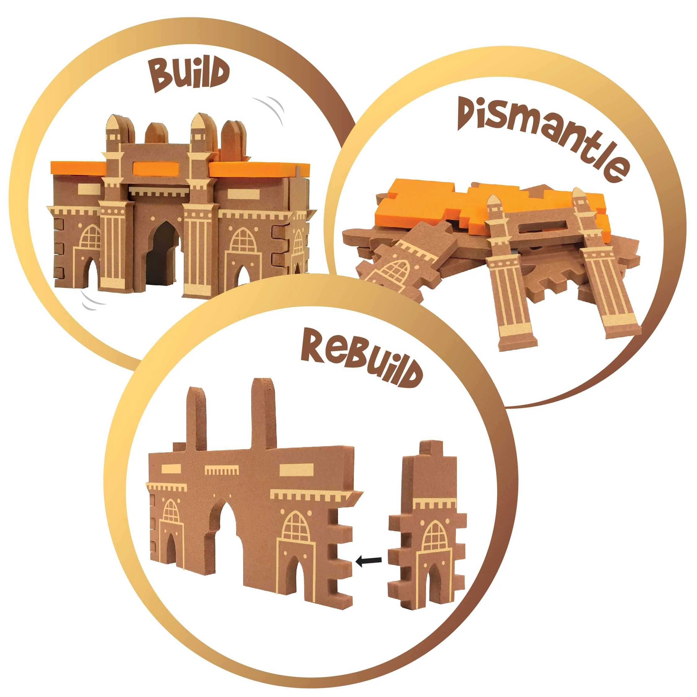 Mapology Ultimate Combo: India & World Map Puzzle, Solar System Puzzle & Monument of India Construction Set - Image 8