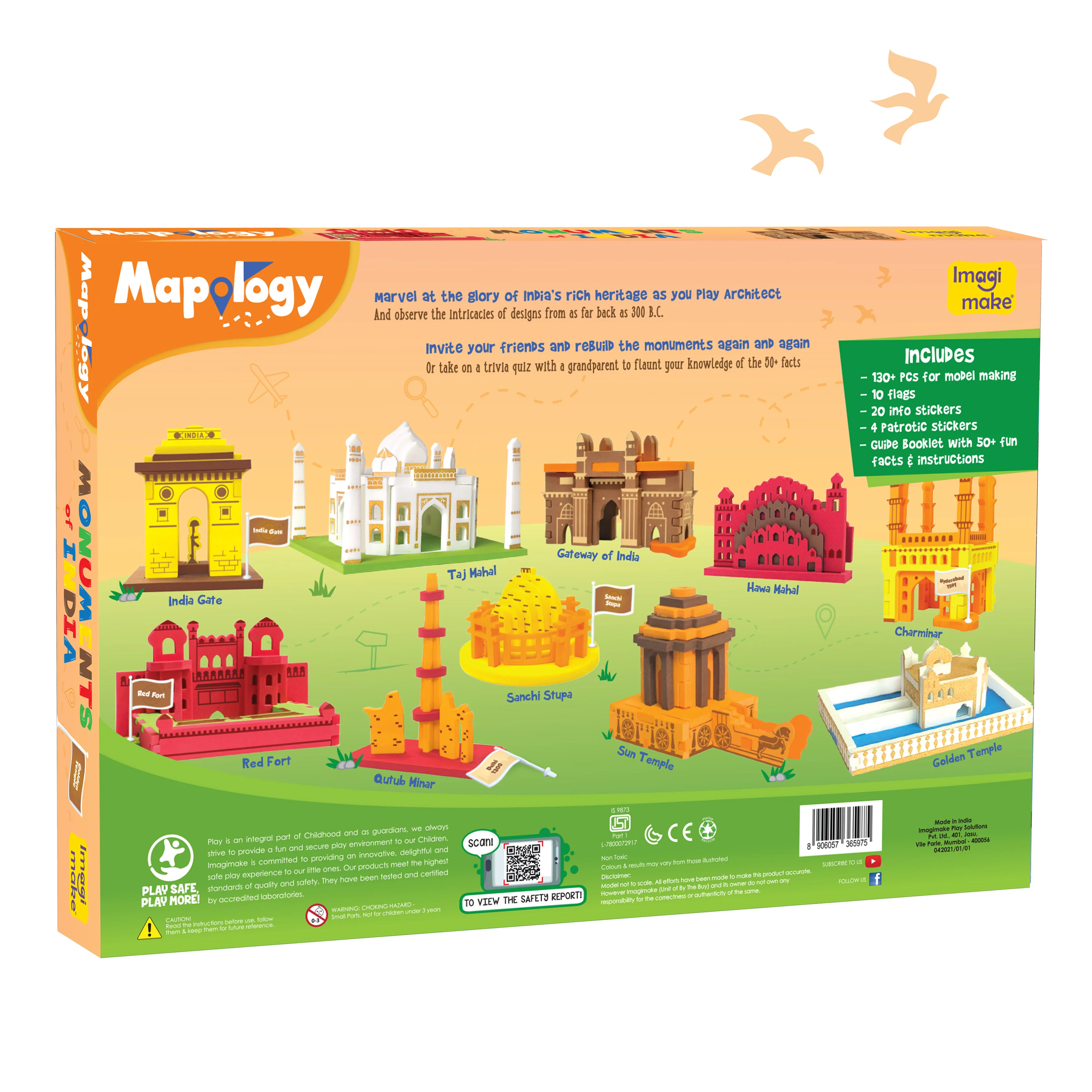 Mapology Ultimate Combo: India & World Map Puzzle, Solar System Puzzle & Monument of India Construction Set - Image 10