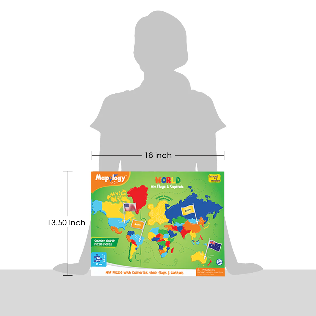 Mapology World with Flags & Capitals - Image 7