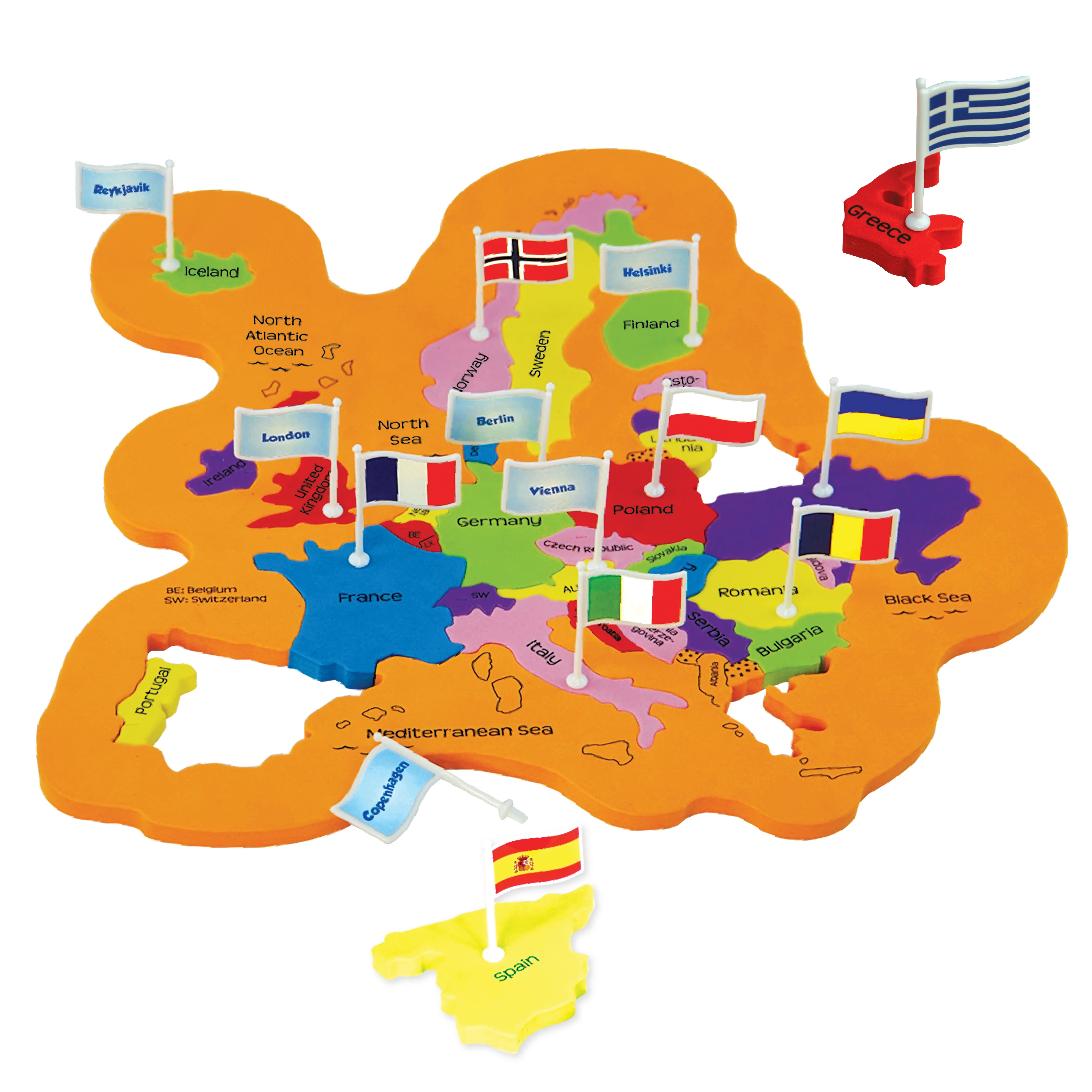 Mapology World with Flags & Capitals - Image 5