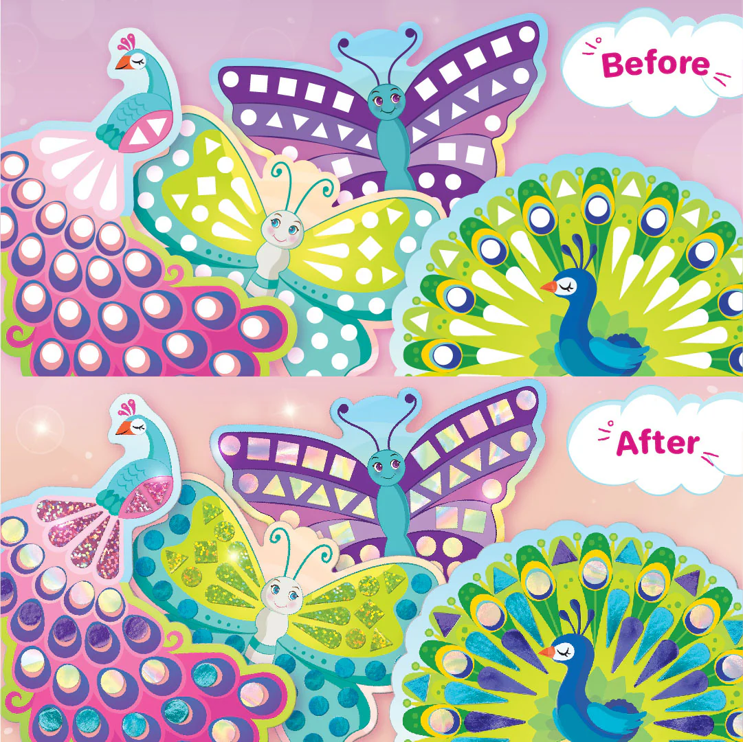 Mirror Mosaic - Butterfly & Peacock - Image 3