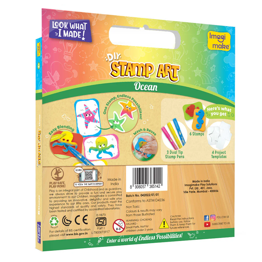 Stamp Art Combo - Ocean, Food, Smiley and Jungle - Image 6